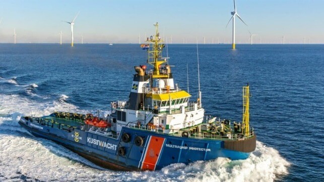 emergency tug in Dutch wind farm