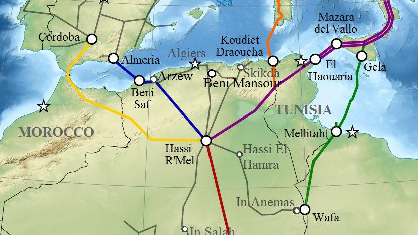 Algeria's pipelines