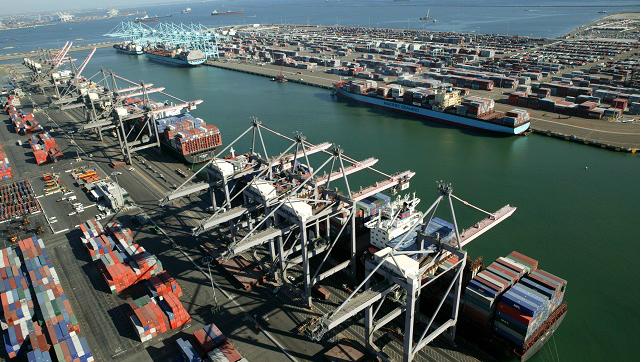 Container terminals at Port of LA
