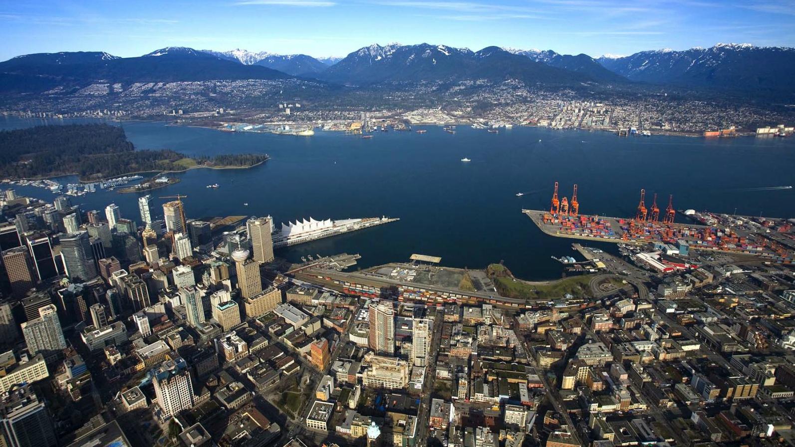 Aerial of Port Metro Vancouver