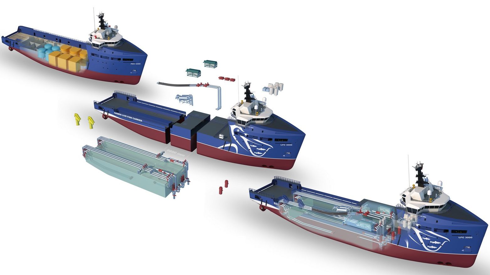 Damen Turn OSVs Into FCVs Fish Carrying Vessels