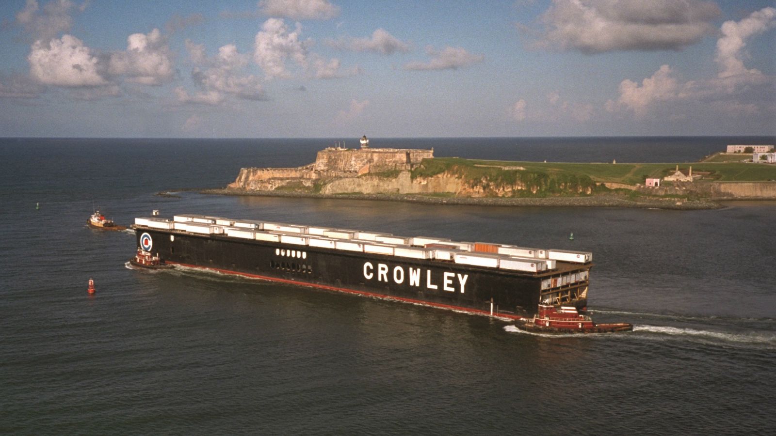 Crowley barge in Puerto Rico