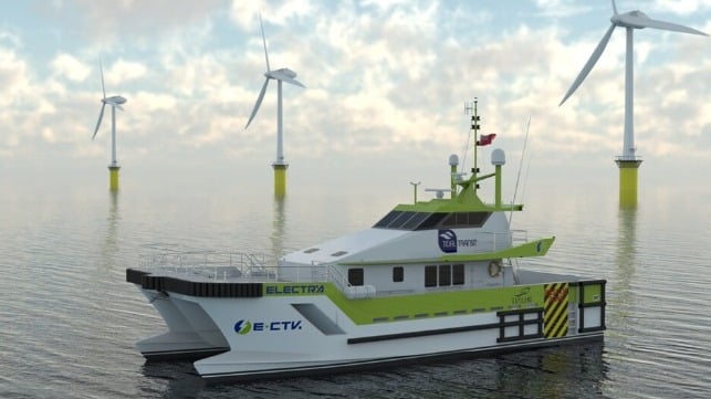 electric crew transfer vessel