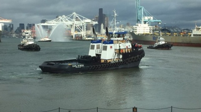 Designed by Jensen, First Tier IV, SCR Tugboat in America is Christened