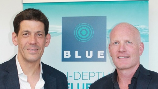 Left to right: Mark Stokes and BLUE Managing Director, Alisdair Pettigrew