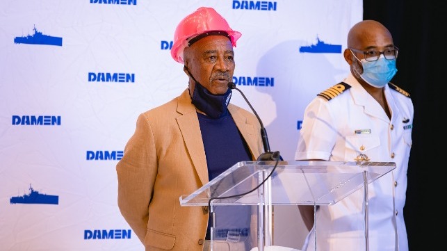  Welcome by Mr Sam Montsi, Director of Damen Shipyards Cape Town