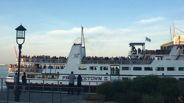 crowded provincetown ii ferry