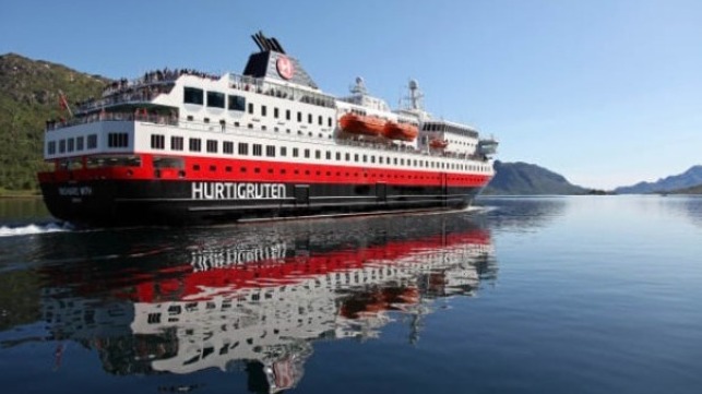 A combined project between Kongsberg Maritime and Myklebust Verft will convert three Hurtigruten Norwegian Coastal Express vessels to hybrid operation as part of plans to cut coastal carbon emissions by at least 25 percent