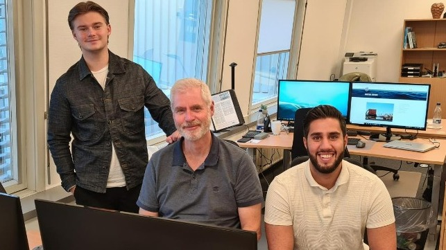 From right to left: San Sada (Office Manager), Claus Frank Jørgensen (Senior Agency Operator) and Emil Snebang Pedersen (Trainee)