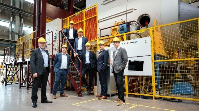 Team to receive the Finnish Engineering Award for Azipod® propulsion. From left: Jukka Varis, Marcus Högblom, Juha Koskela, Antti Ruohonen, Tommi Lempiäinen, Sakari Sorsimo and Antti Lehtelä. Photo credit: Markus Sommers