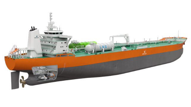 The new propulsion arrangement designed by Wärtsilä and RINA offers a future-proof and efficient alternative to conventional designs. © Wärtsilä Corporation