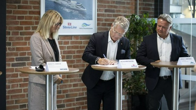 Stena Line and Frederikshavn sign historic agreement for two fossil fuel free ferries by 2030