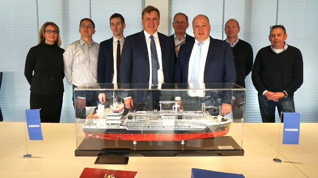 Elenger Takes Delivery of First Damen LGC 6000 LNG Bunkering Vessel