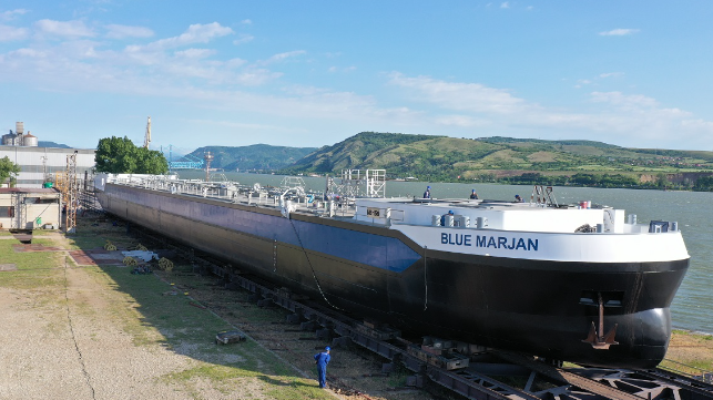 First of 40 Concordia Damen inland waterway tankers launched