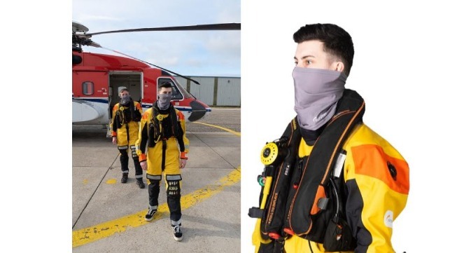 Survitec Protect 360 is a hydrophilic snood-type face covering that incorporates Polygiene ViralOff®
