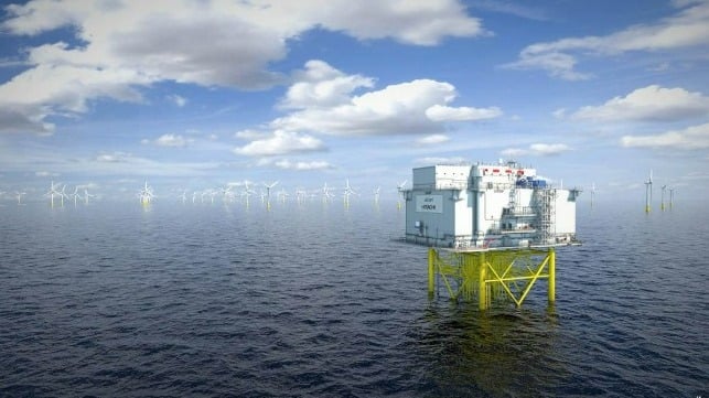 CHOOSING NORWEGIAN: Aibel delivers its third transformer platform to Dogger Bank, the world’s largest offshore wind array. / Photo credit: Aibel