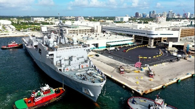 USS Fort Lauderdale at Terminal 4