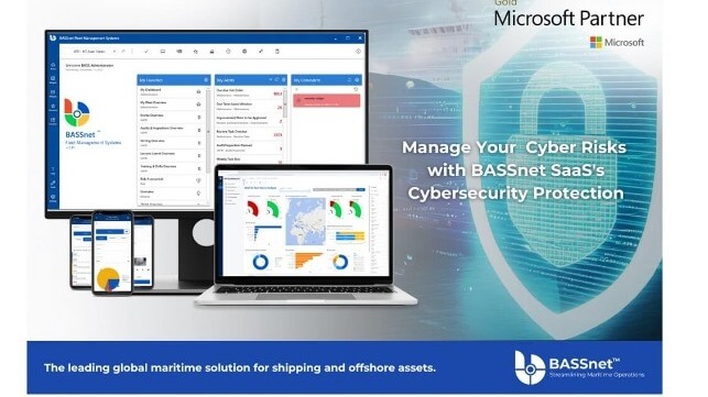 Bassnet logo and cyber risk advertisement