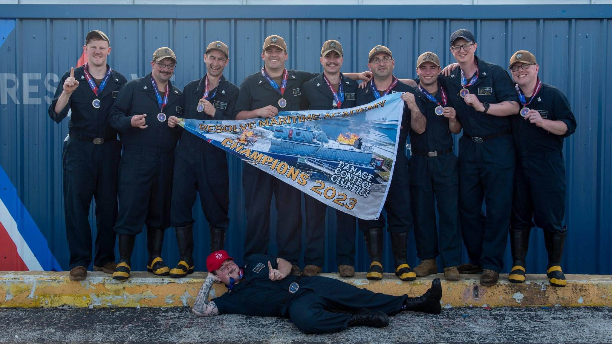USS Indiana Takes Gold at Resolve's 18th Damage Control Olympics