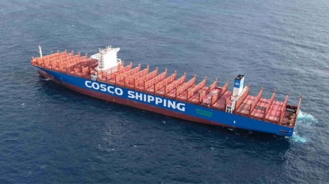 methanol-fueled containership
