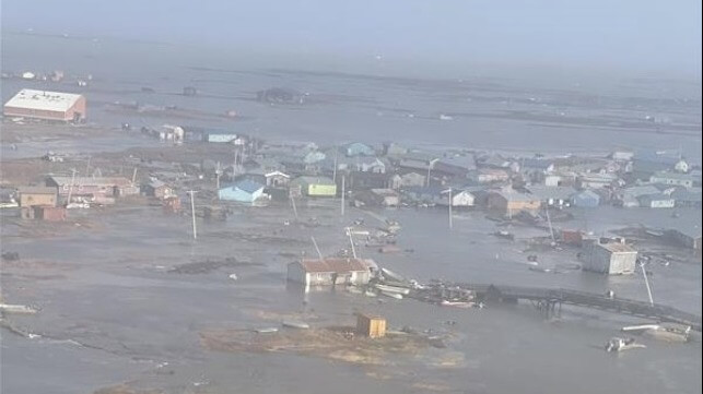 Damaged village 