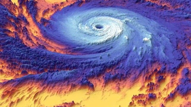 Hurricane heat map