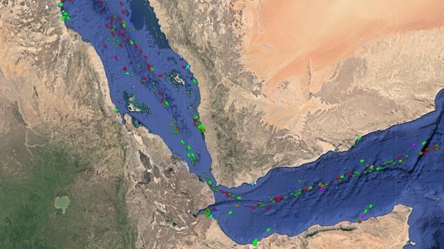 Bab el-Mandeb merchant traffic chart