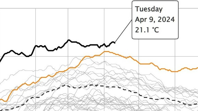 Another day, another record: global average sea surface temperatures have outpaced all prior-year records since last March (UMaine / Climate Change Institute / CC BY 4.0)