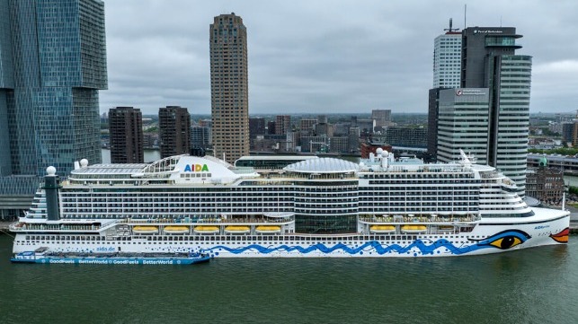 first large cruise ship bunkers with biofuel