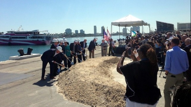 Ceremonial Groundbreaking at PortMiami. Credit: Steve Perry
