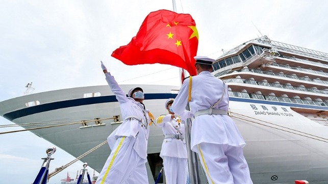 China's first luxury cruise ship