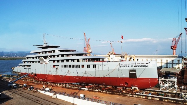 yacht cruise ship launched in Vietnam 