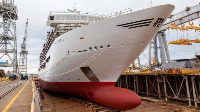Fincantieri launches first luxury cruise ship for MSC