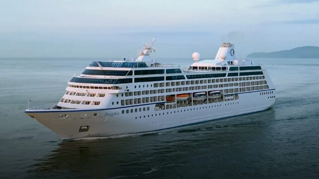 cruise ship at sea Insignia