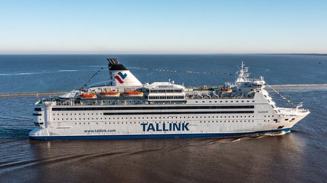 refugee housing on chartered ferry in Estonia