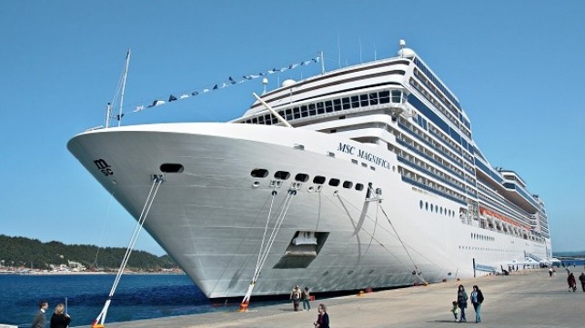 file photo of MSC Magnifica docked - credit MSC Cruises