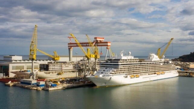 cruise ship construction order for Ficantieri