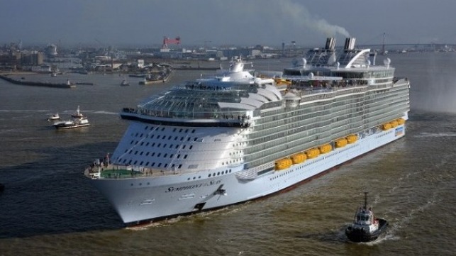 Symphony of the Seas record Atlantic crossing