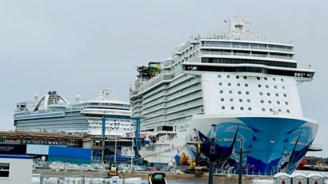 cruise ships ahead of hurricane