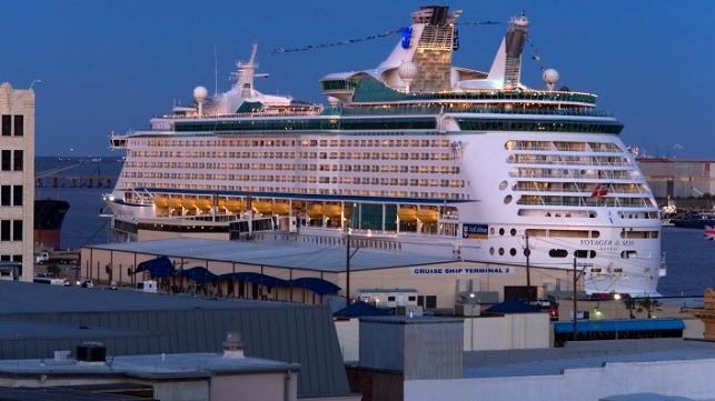 Voyager of the Seas at Port of Galveston. Credit: Robert Mihovil