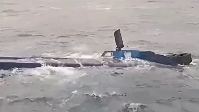 Narco-sub sinking