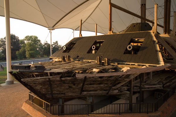 civil war ironclad on display