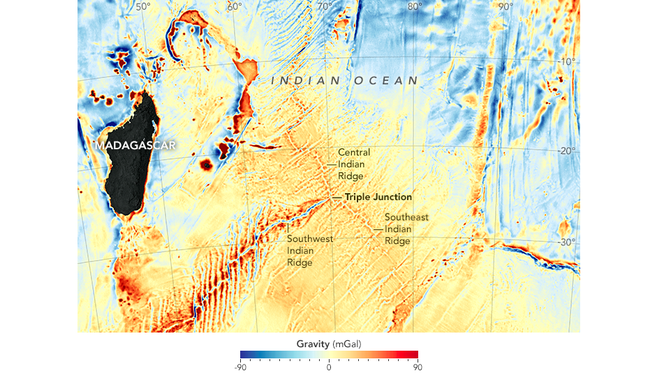 New Gravity Field Map Made For Ocean Floor