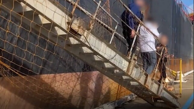Australia arrest master and chief engineer