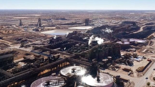 El gigante minero BHP patrocina su propio estudio sobre propulsión nuclear 1 Mina de uranio Olympic Dam de BHP (imagen de archivo de BHP)