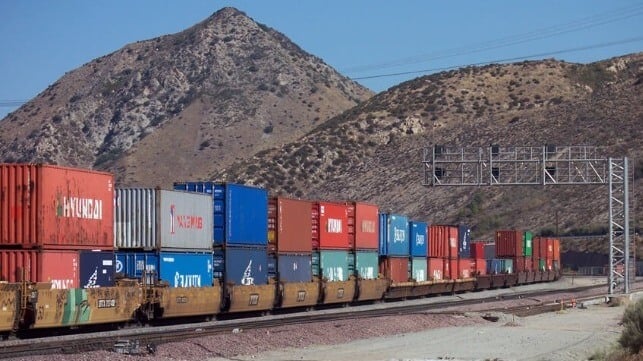 container on rail