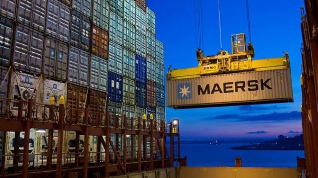 Las repercusiones y la incertidumbre del Mar Rojo aumentan los costos laborales y de envío de contenedores 1 Elevador de contenedores Maersk