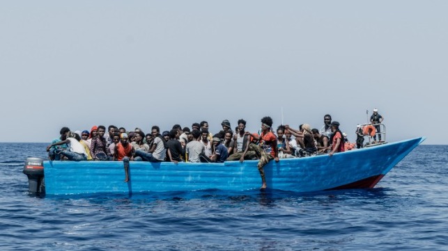 refugees in distress in the Mediterranean SOS Mediterranee NGO
