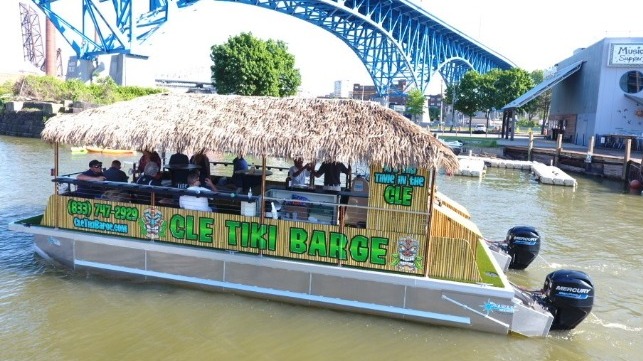 tiki barge