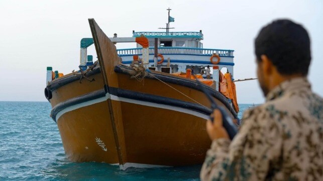 seized dhow carrying Iranian arms